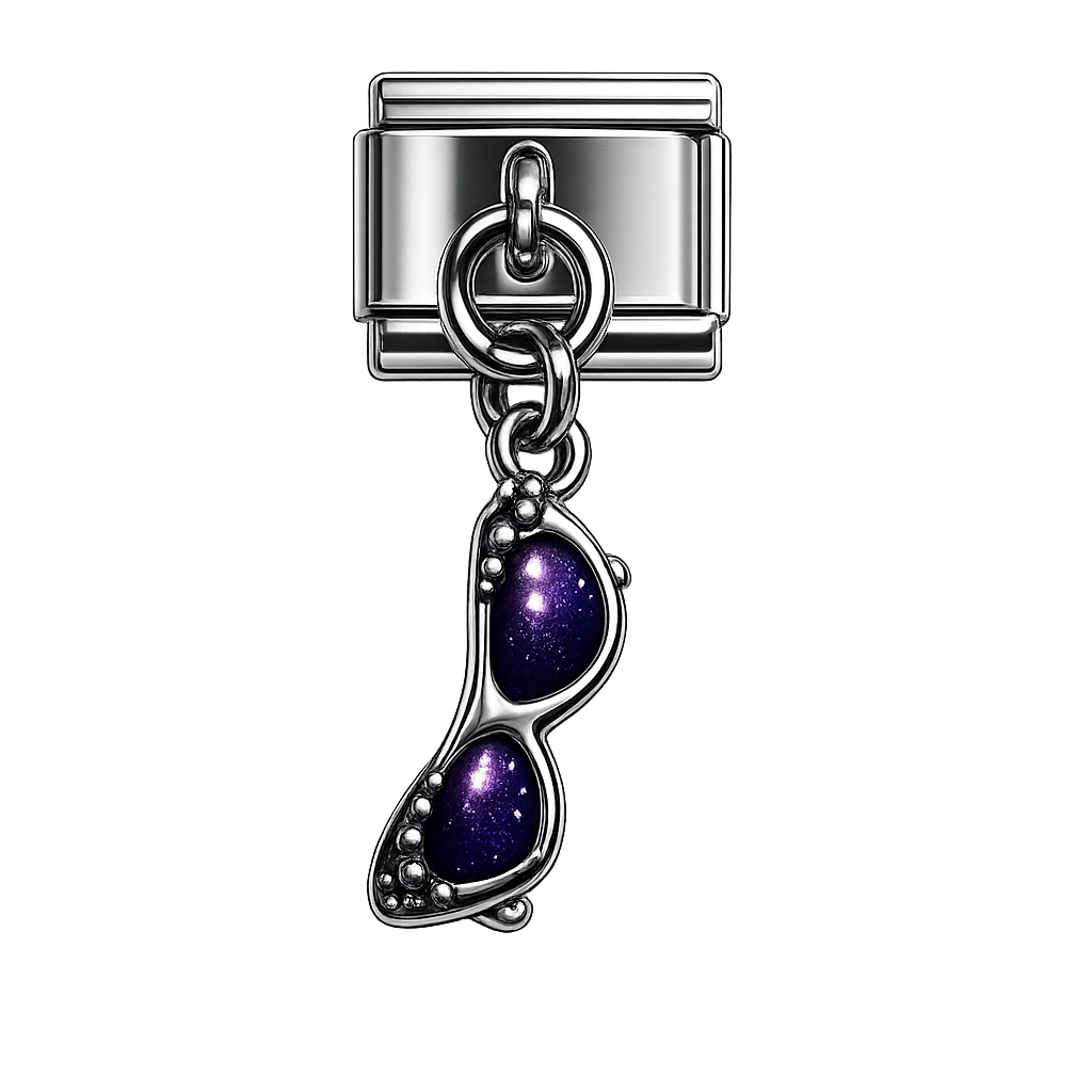 Purple Glam Sunglasses Charm