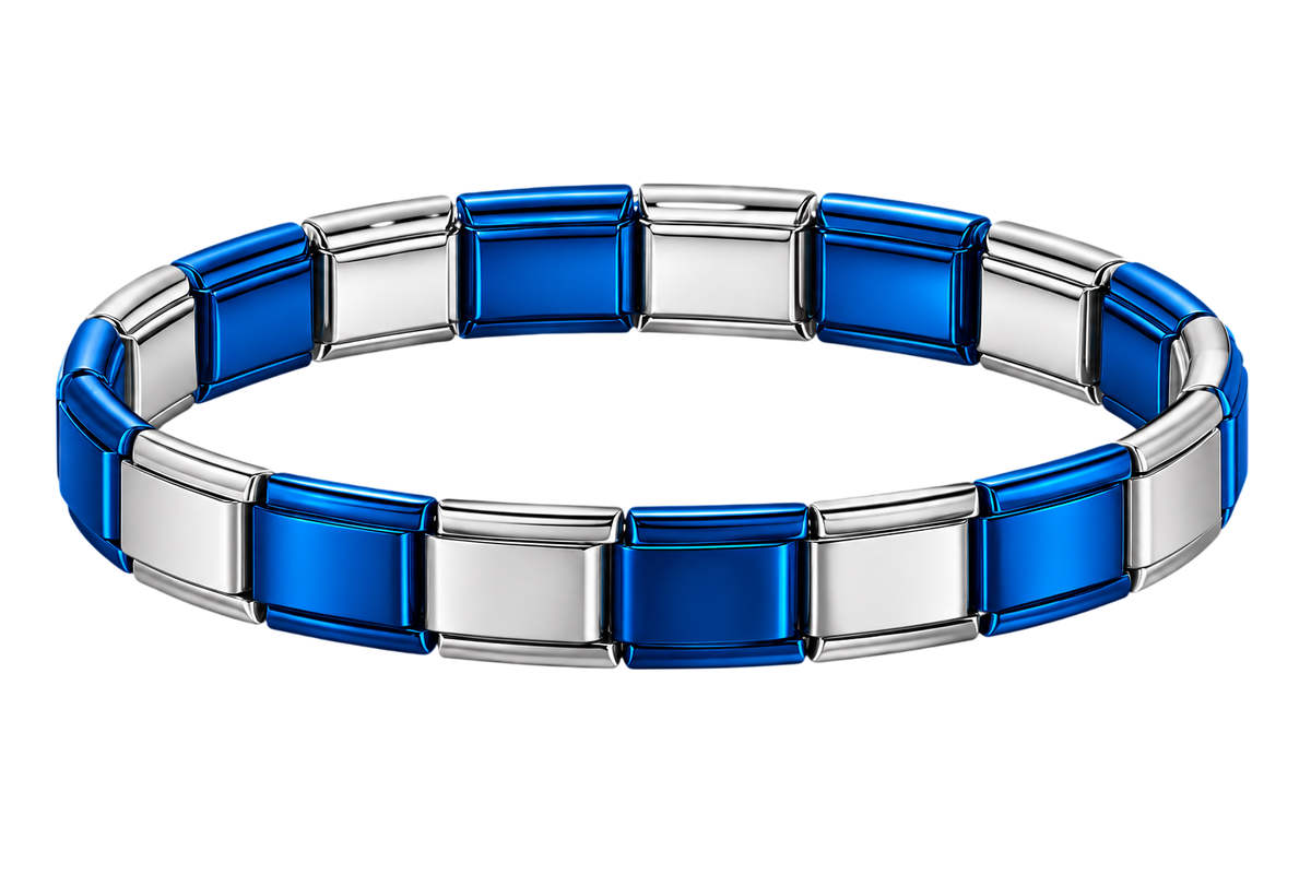 Silver & Blue