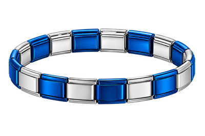 Silver & Blue