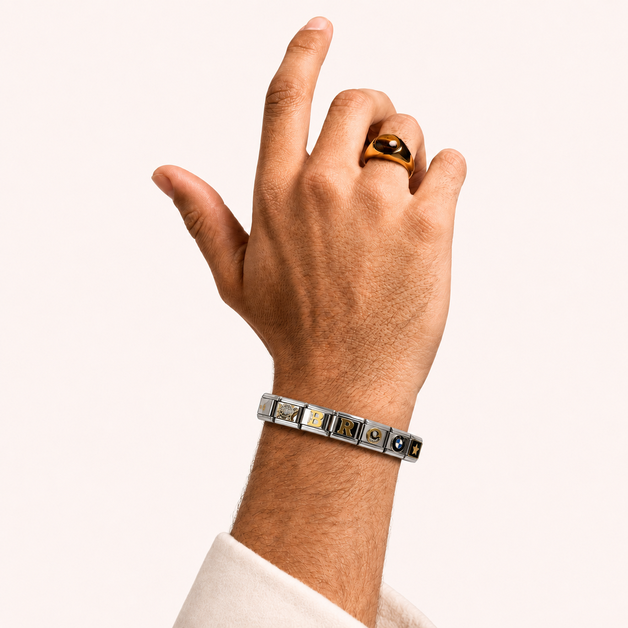 For the Cool Brother – Customisable Italian Charm Bracelet