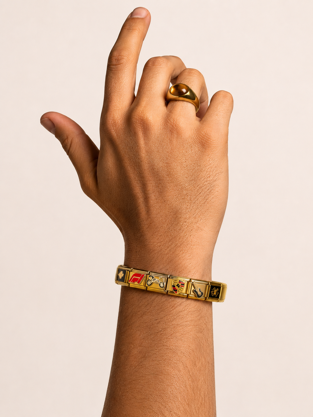 For the Khadoos Brother – Customisable Italian Charm Bracelet