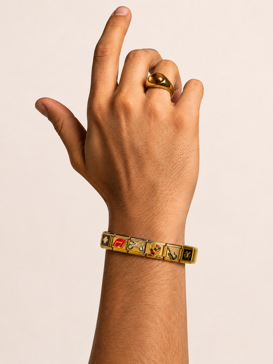 For the Khadoos Brother – Customisable Italian Charm Bracelet