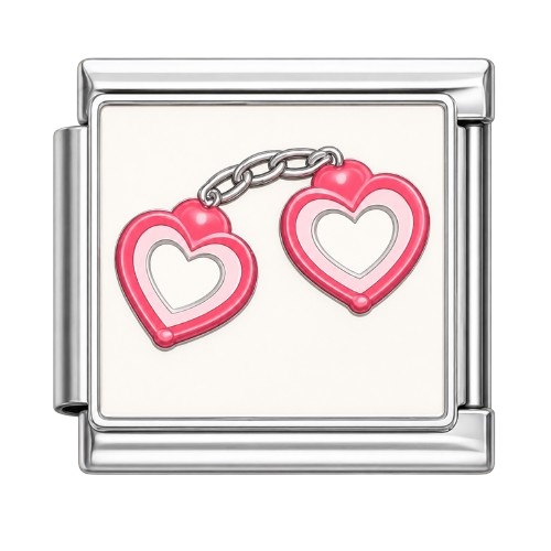 Heart Handcuffs Gold Charm