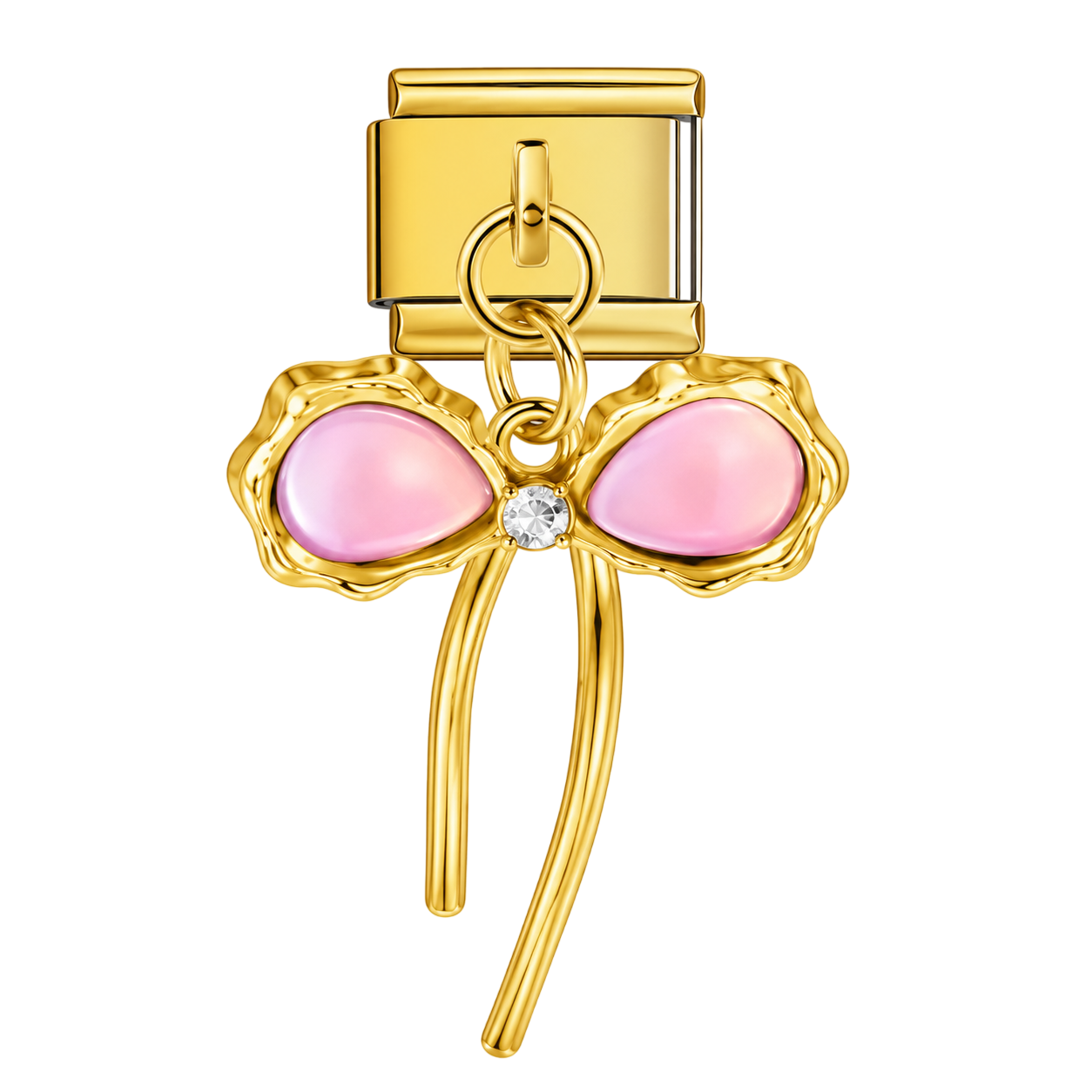 bow-knot silver charm