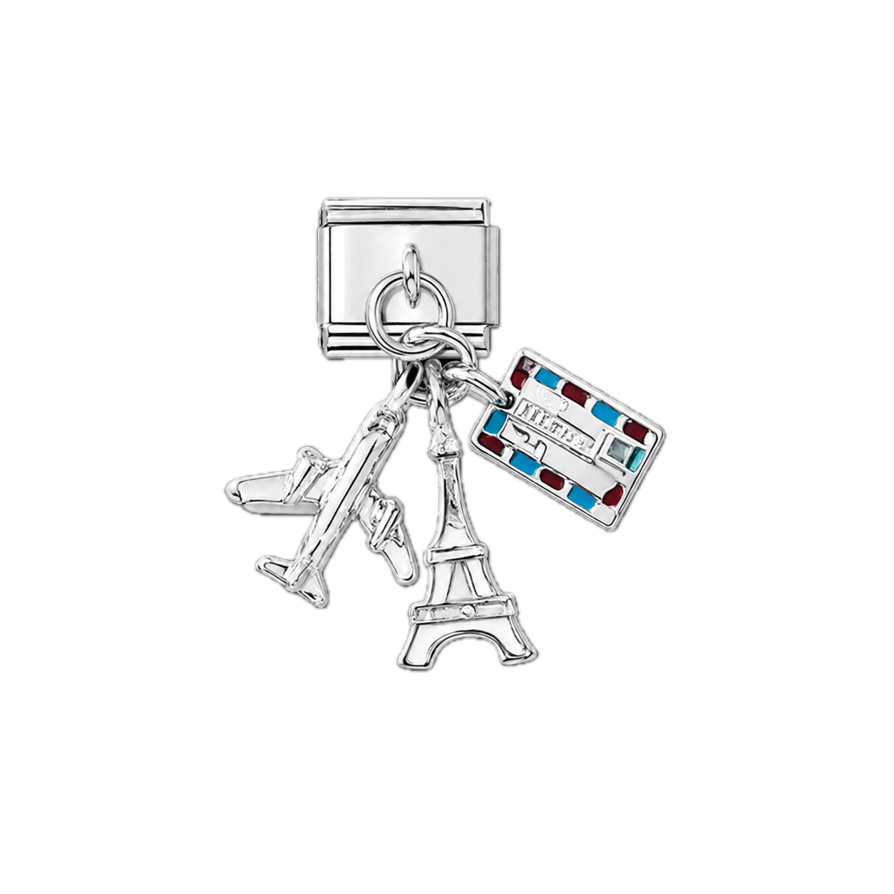 Paris Getaway silver charm