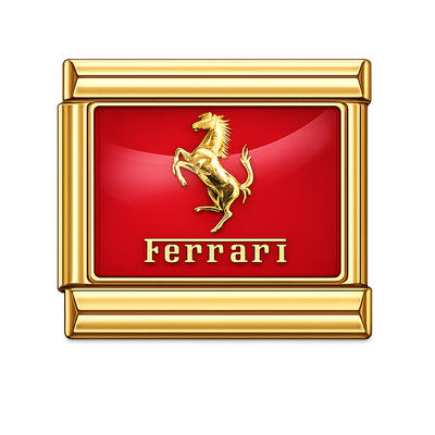 Cars Logo - Ferrari Gold