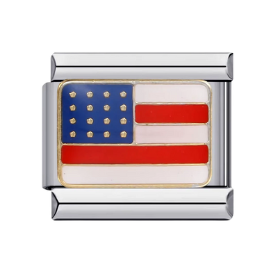 Country Flags - United States Silver