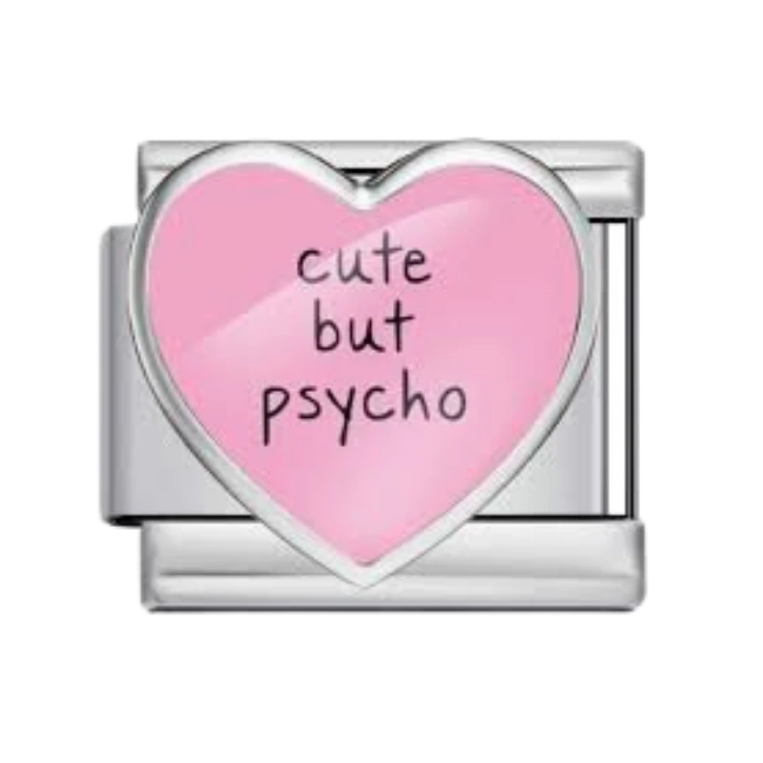 Cute But Psycho Silver Charm