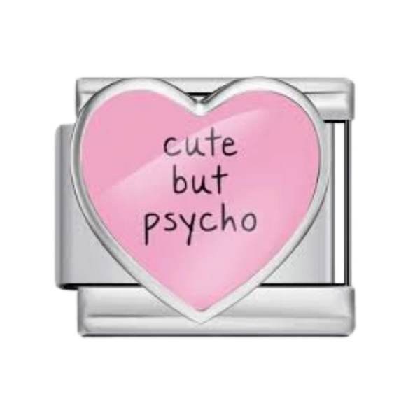 Cute But Psycho Silver Charm