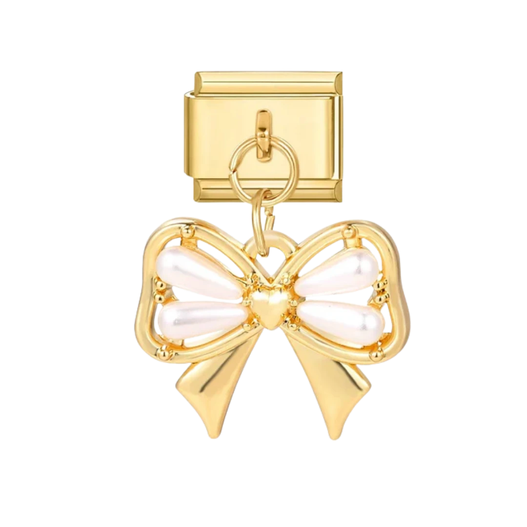 Bow Gold Charm