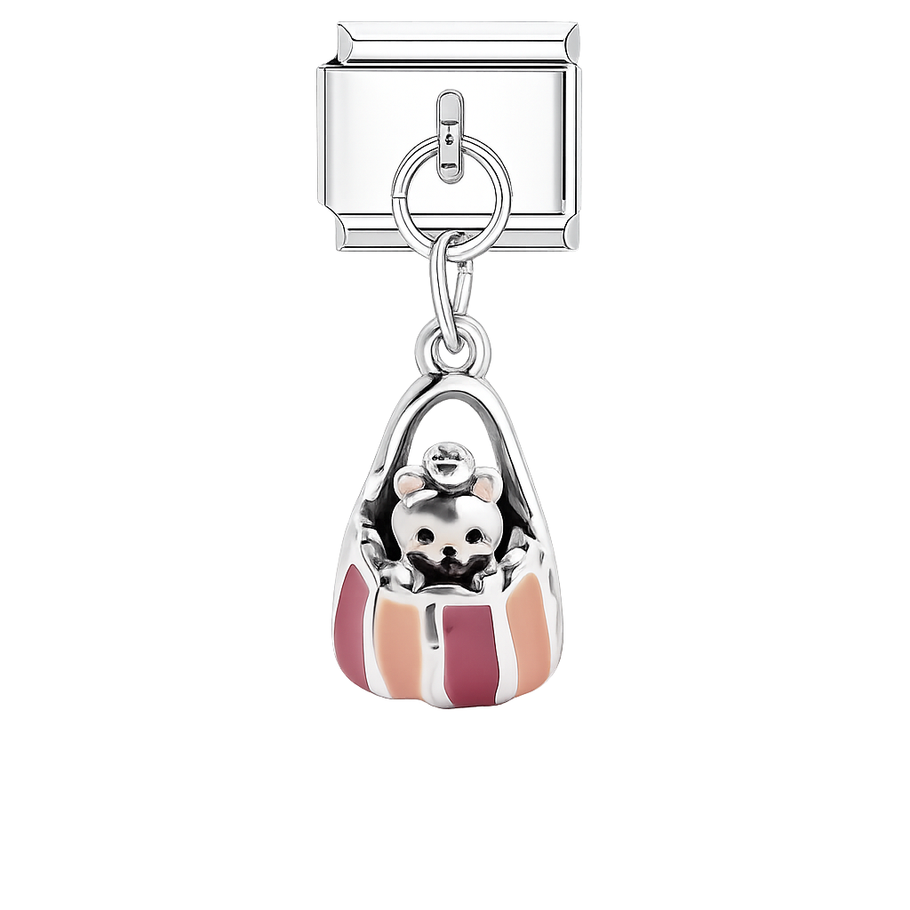 Dog In Purse Charm