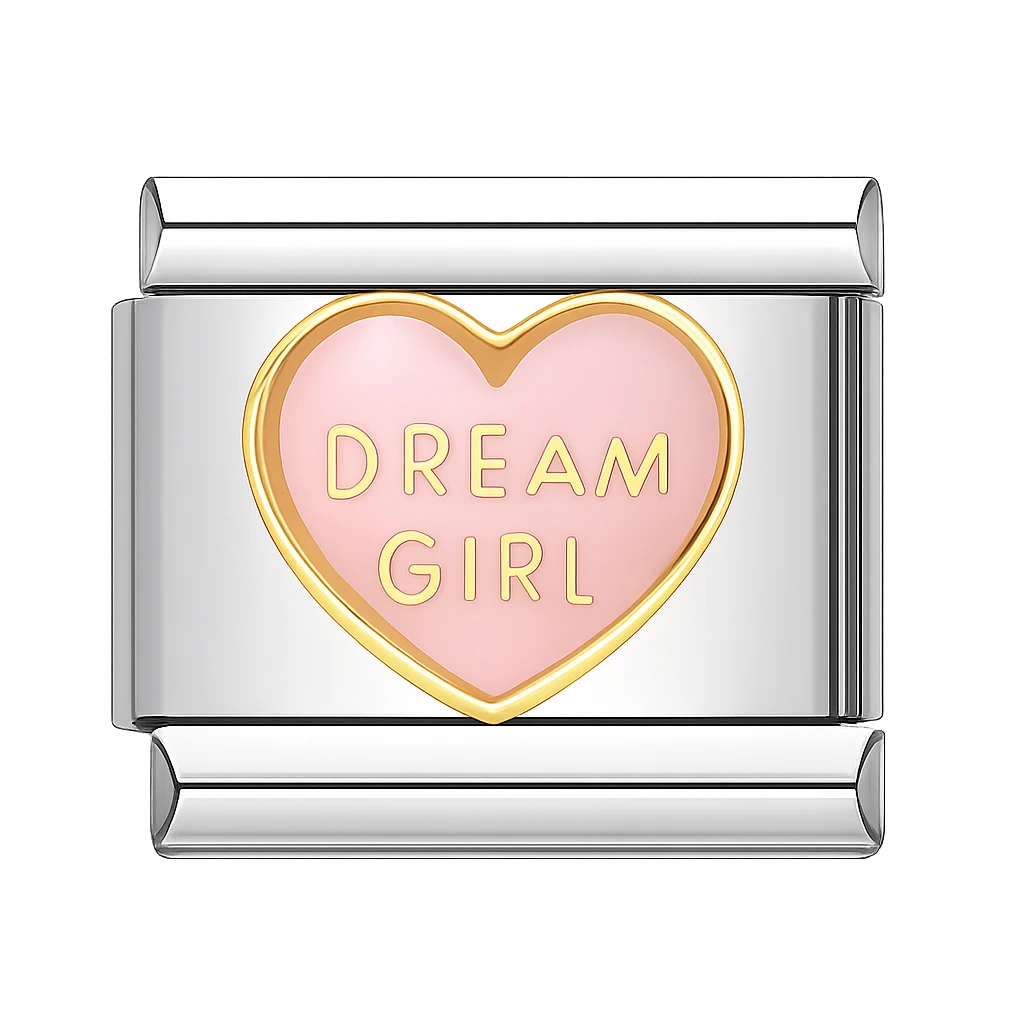 Dream Girl Silver Charm