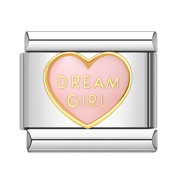 Dream Girl Silver Charm