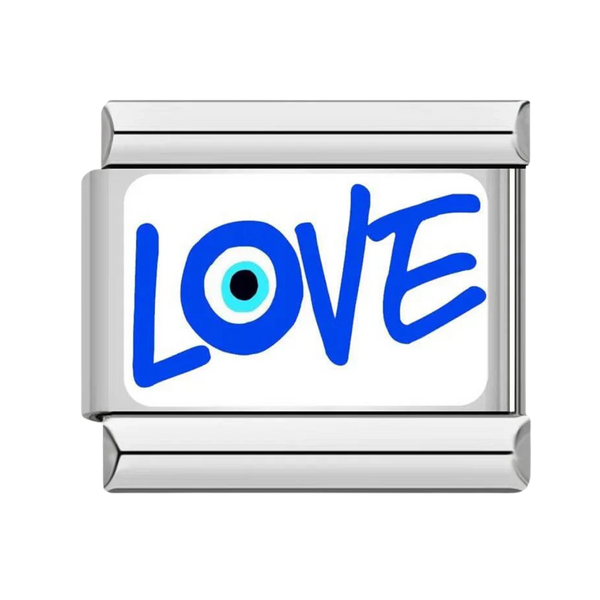 Evil Eye, Love Silver Charm