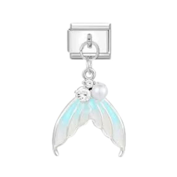 Fashion Zircon Silver Charm