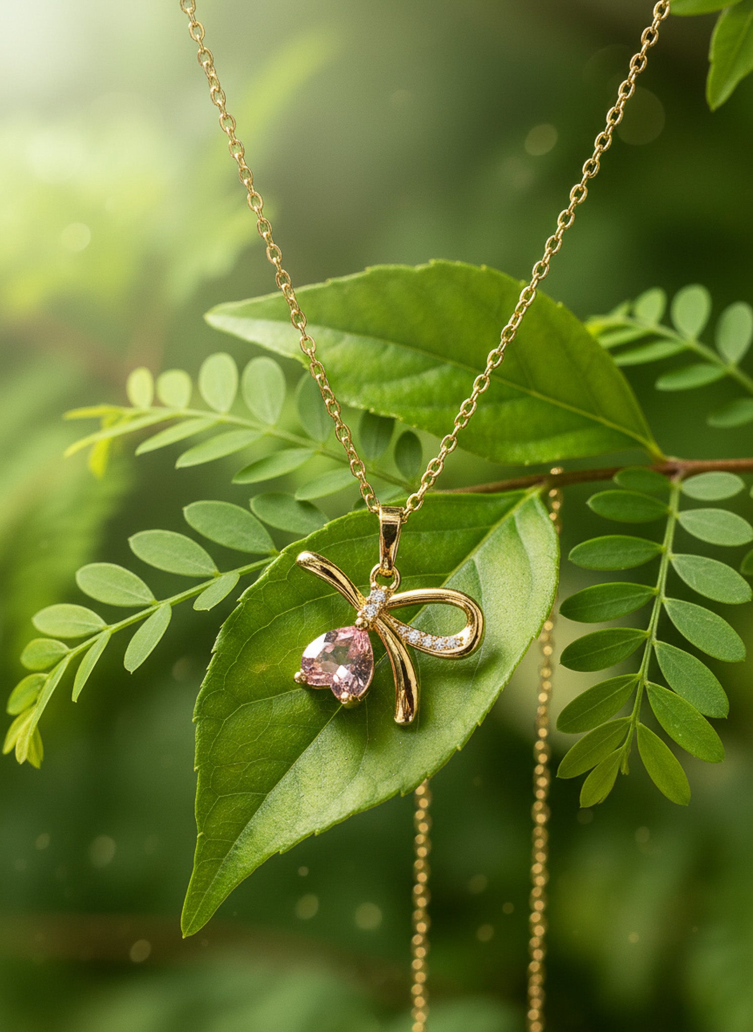 Twilight Ribbon Chain Necklace