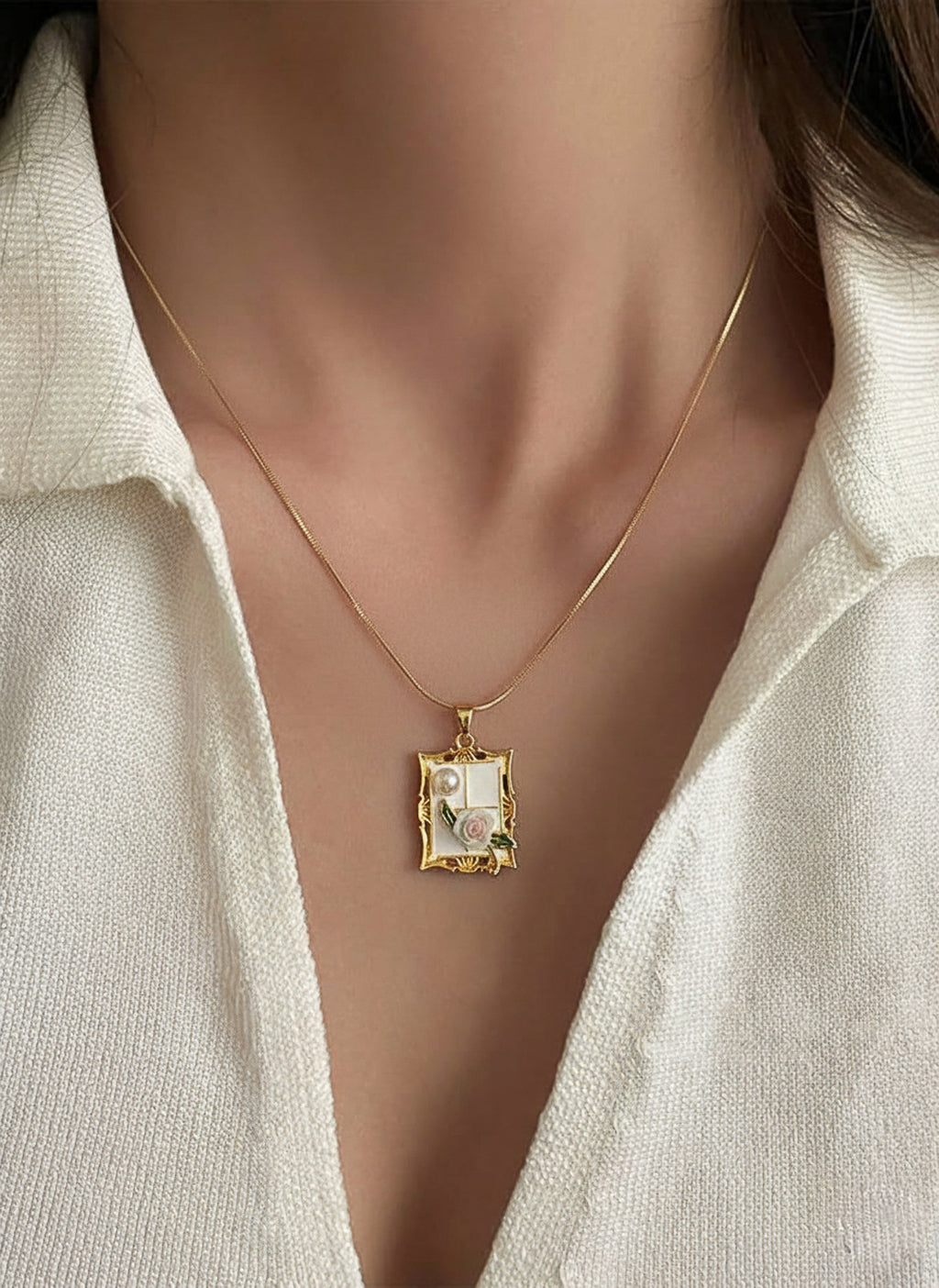 Vintage Bloom chain Necklace