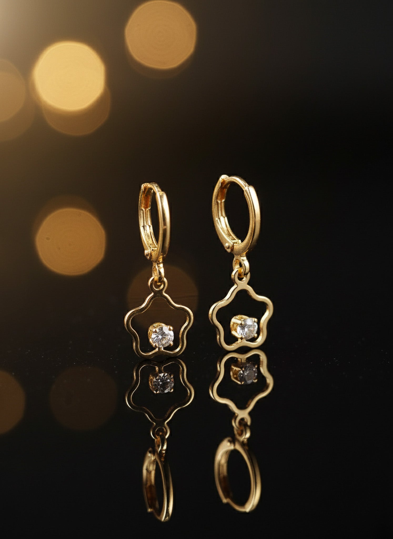 Sunlit Bloom Hoops earrings