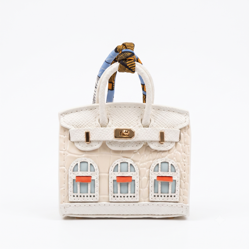 Ivory Facade Bag Charm