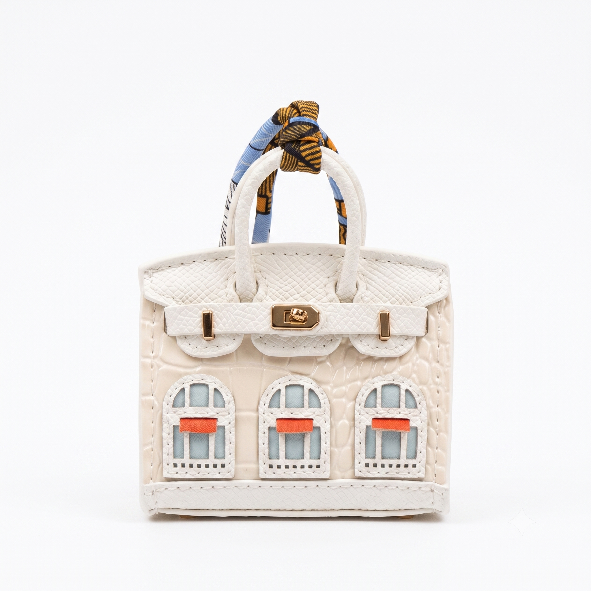 Ivory Facade Bag Charm