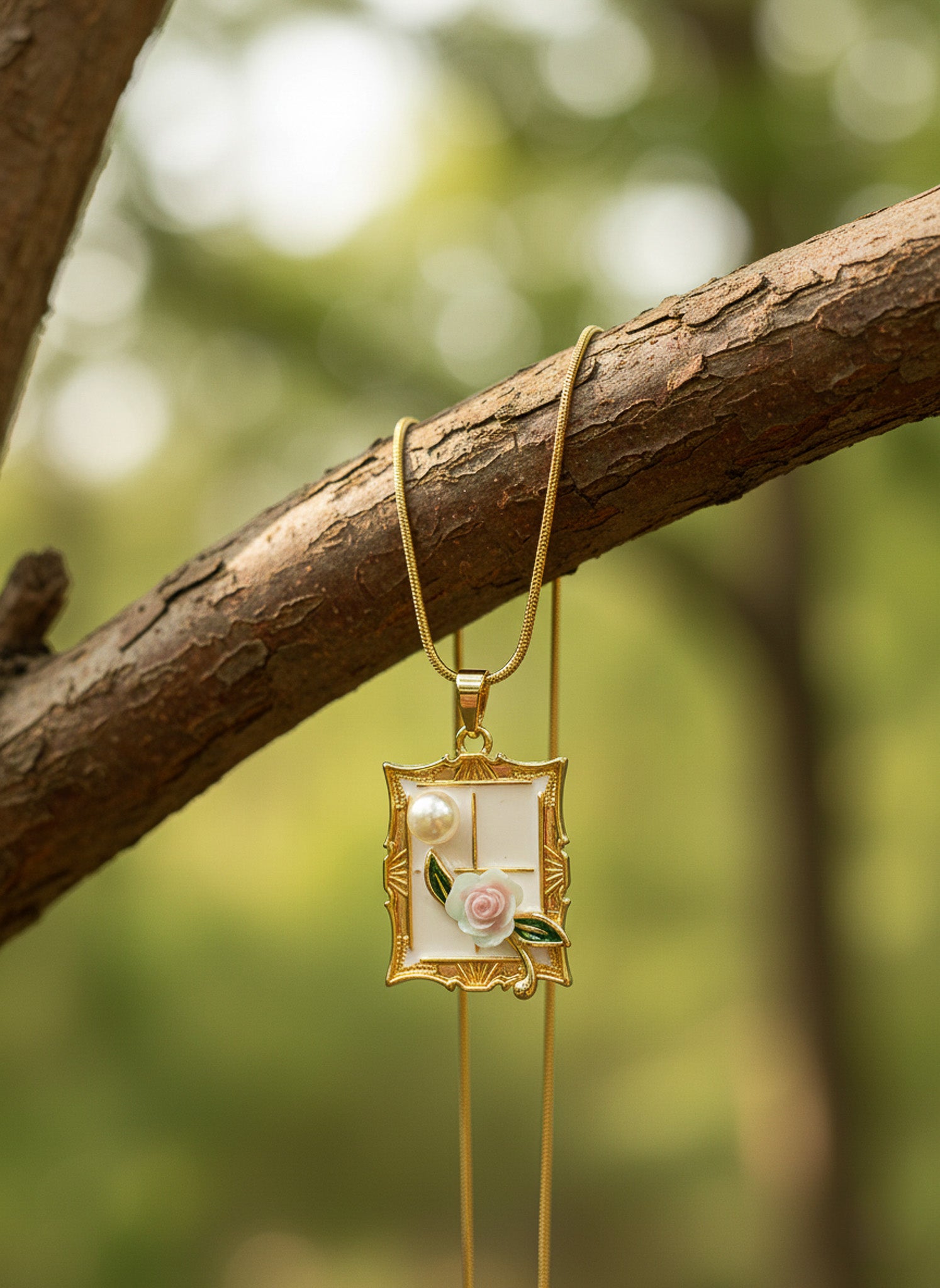 Vintage Bloom chain Necklace