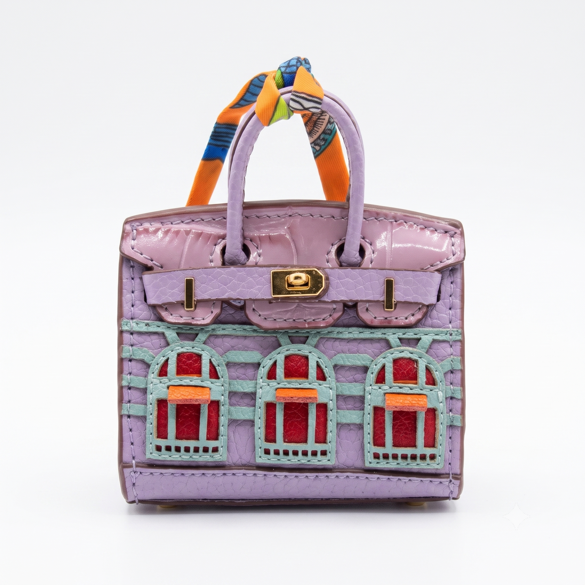 Lavender Facade Bag Charm