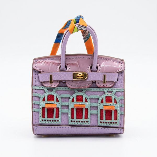 Lavender Facade Bag Charm