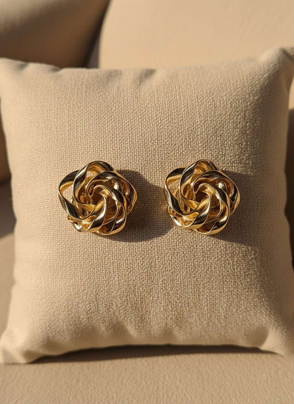 Golden Knot Earrings