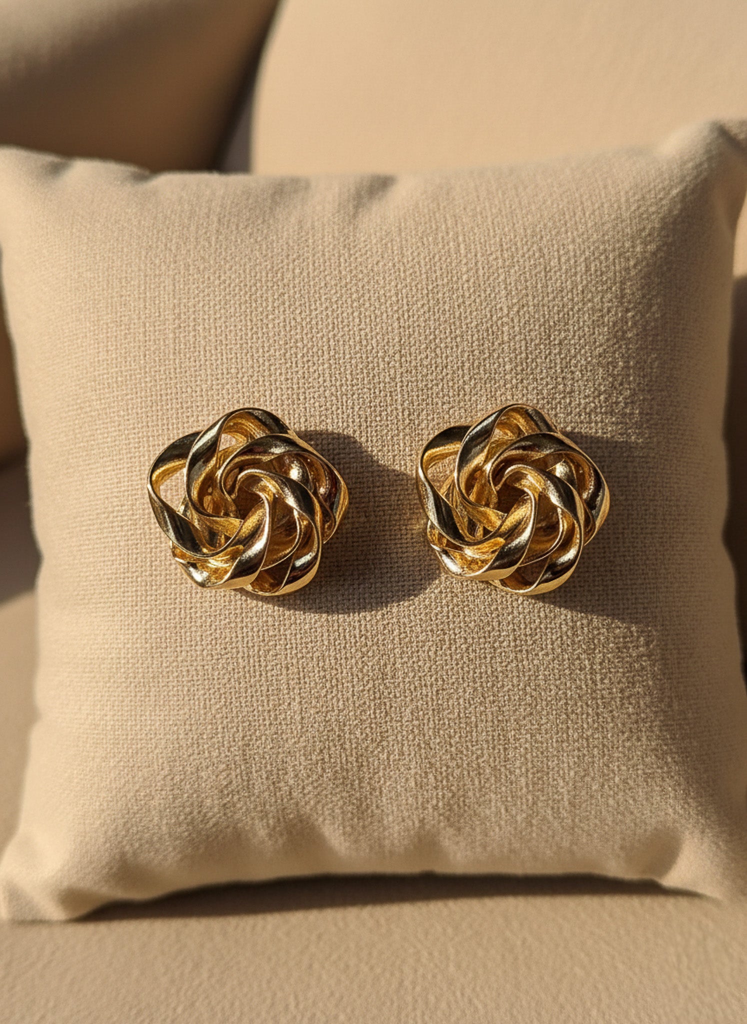 Golden Knot Earrings
