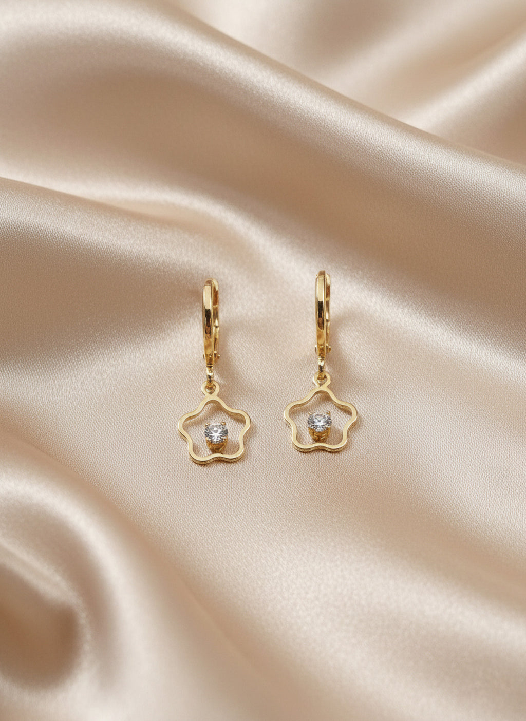 Sunlit Bloom Hoops earrings