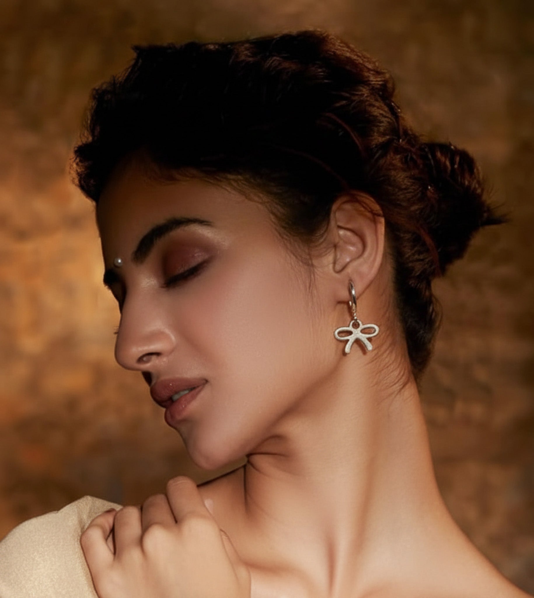 Dainty Ribbon Drop Earrings