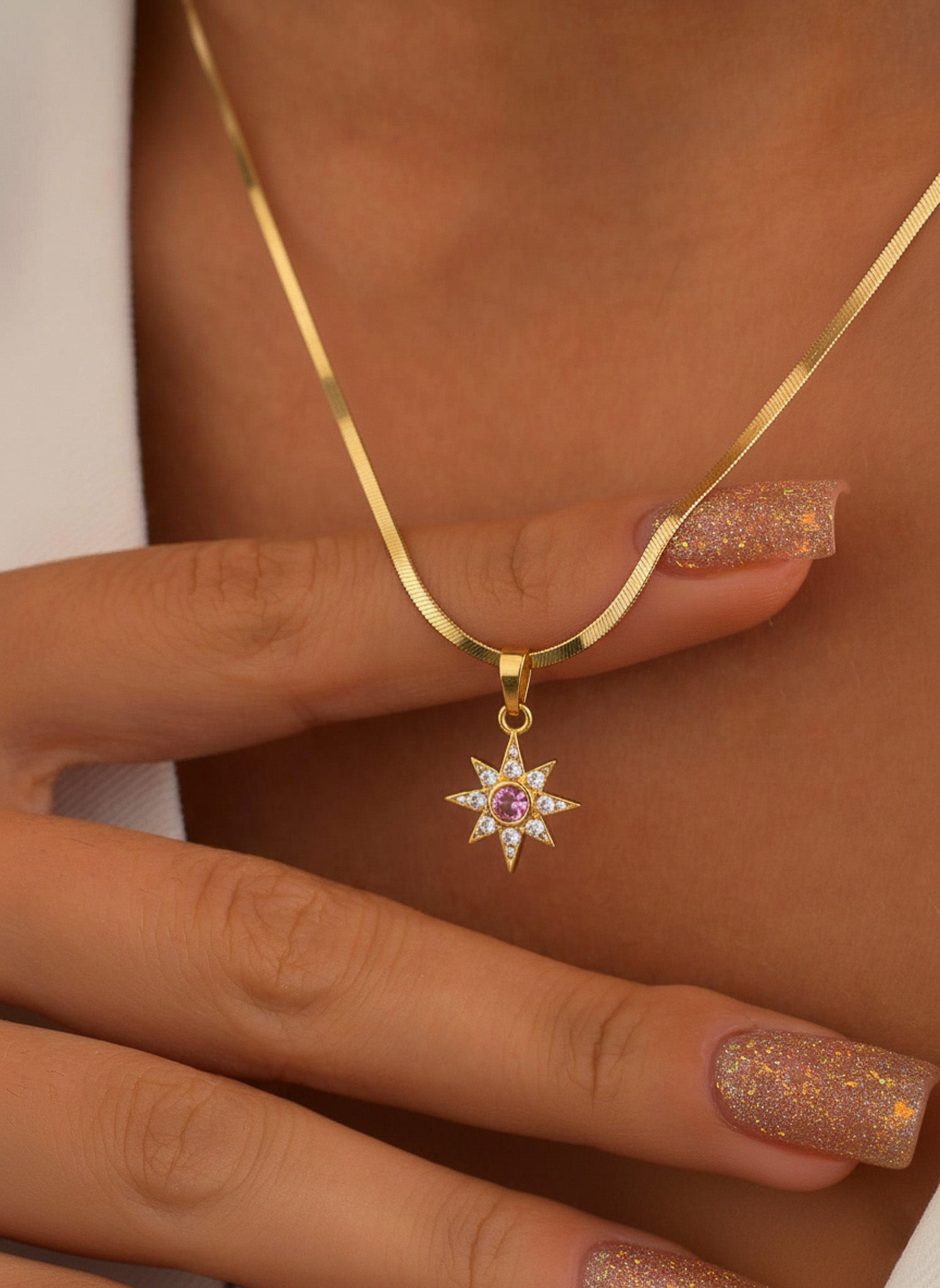 Aurora Star chain necklace