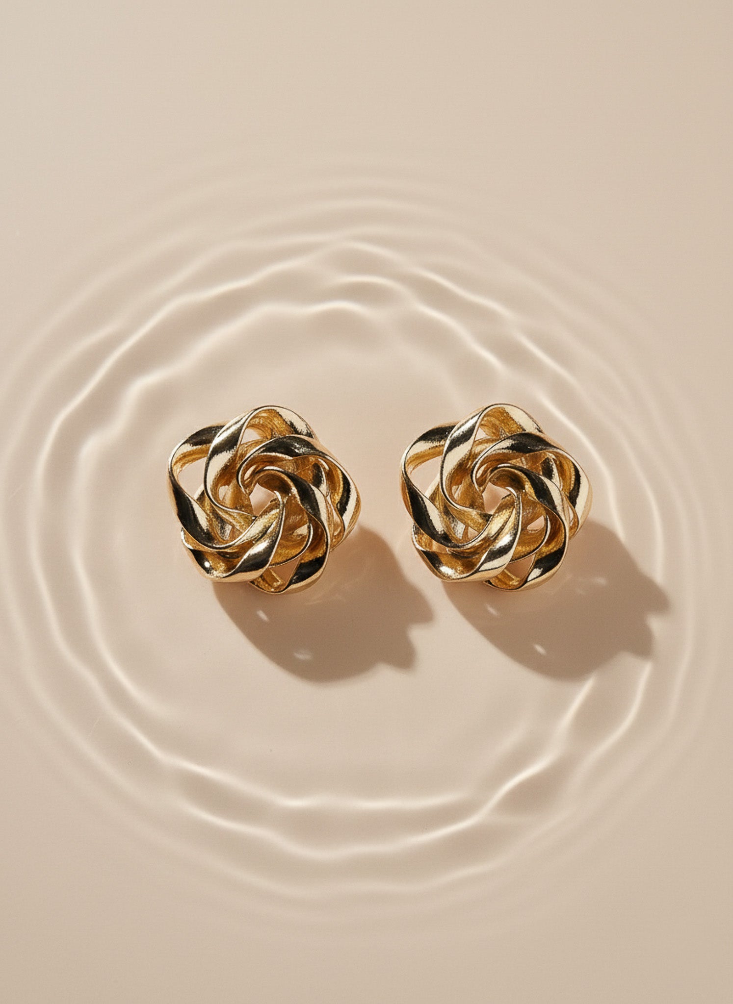 Golden Knot Earrings