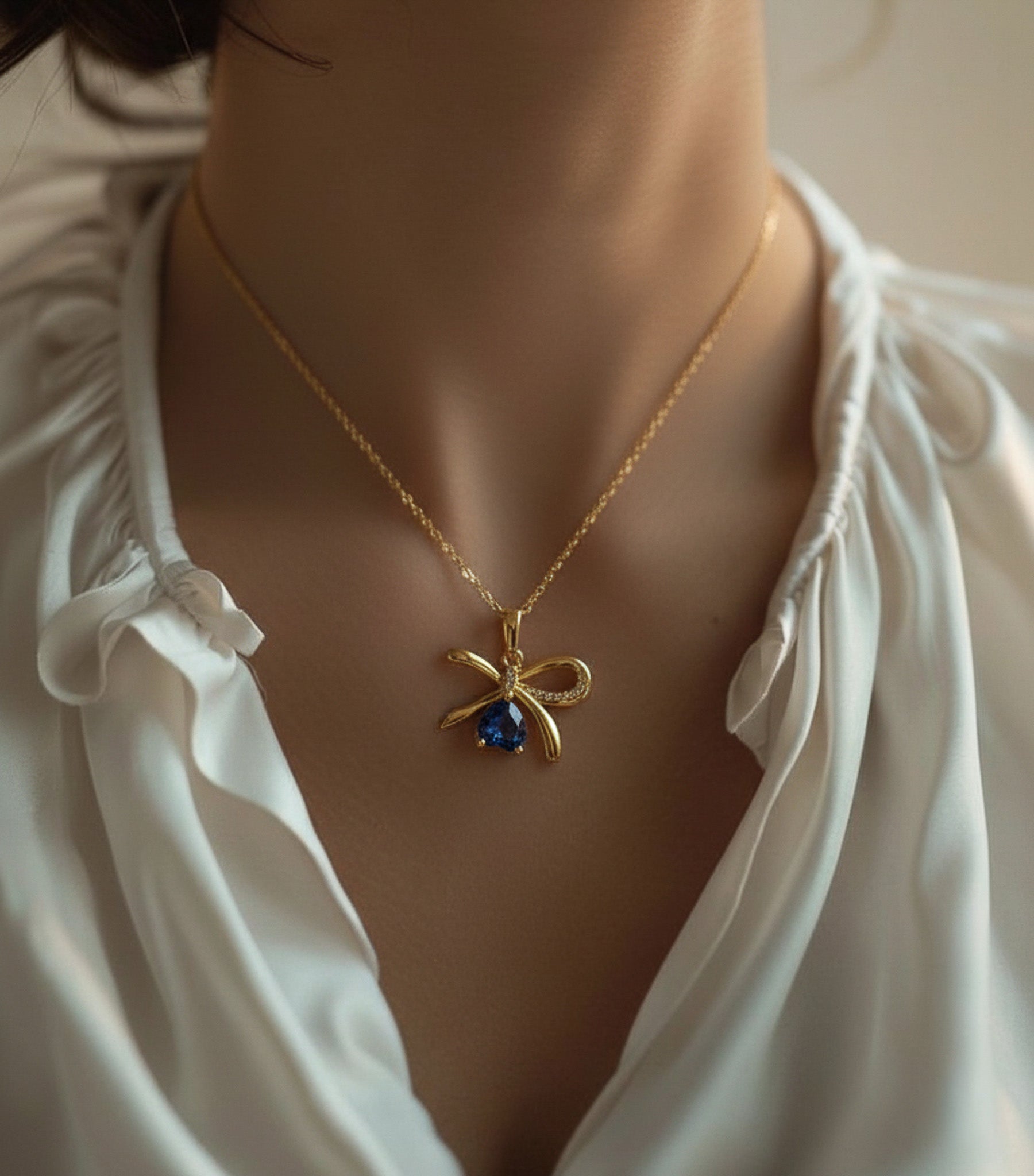 Twilight Ribbon Chain Necklace