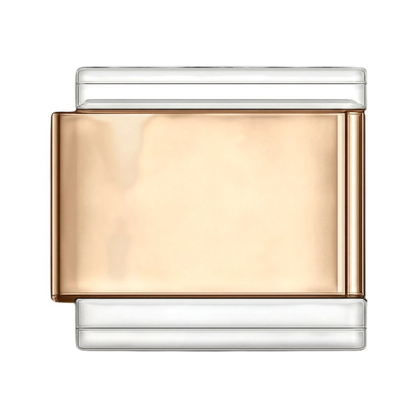 Silver Rosegold Charm