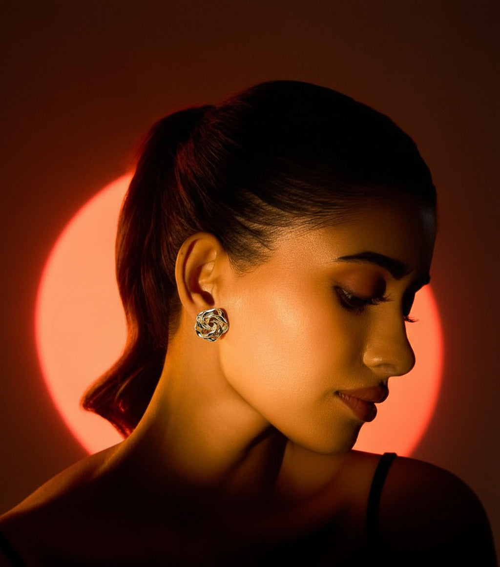 Golden Knot Earrings