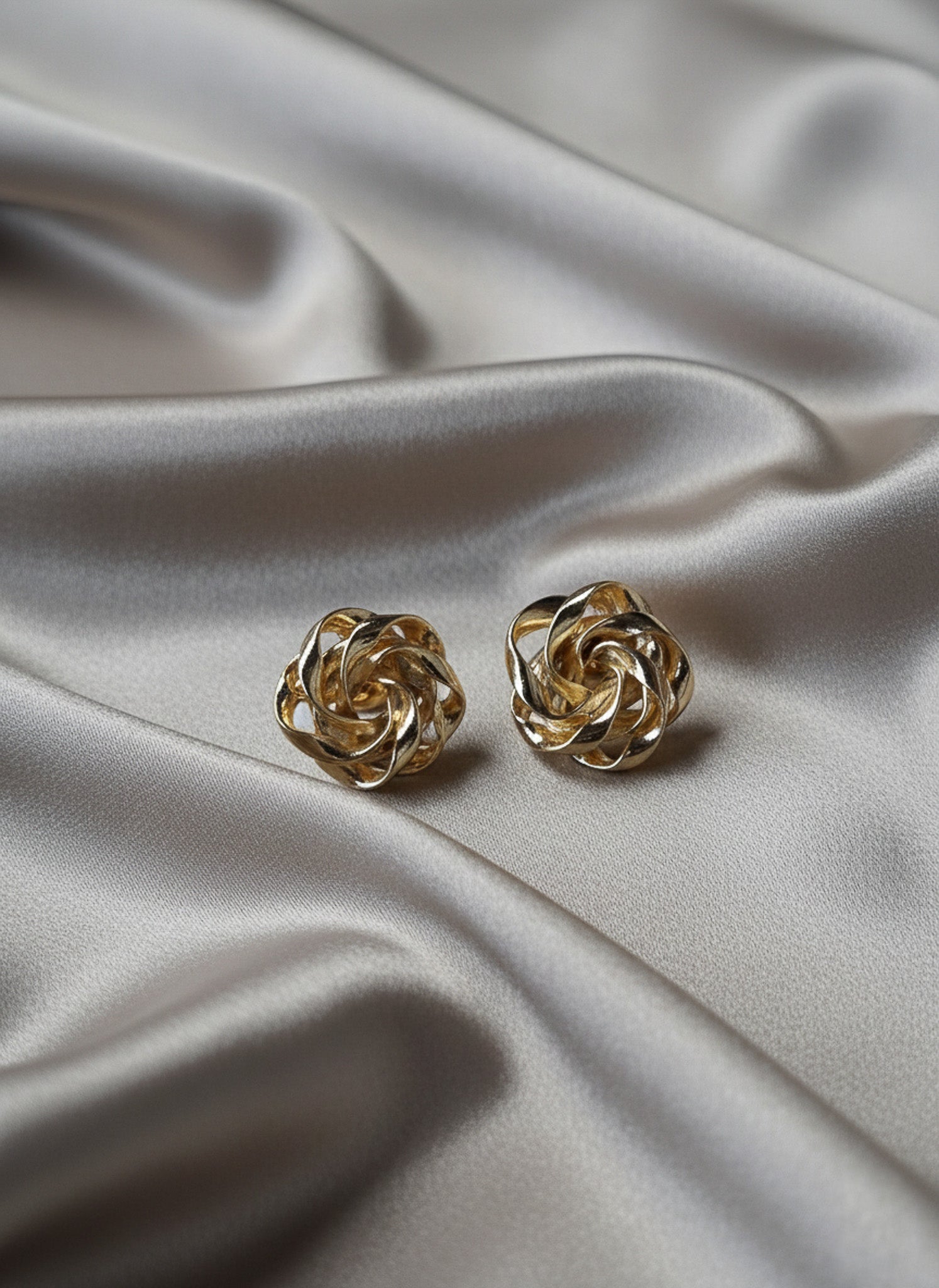 Golden Knot Earrings