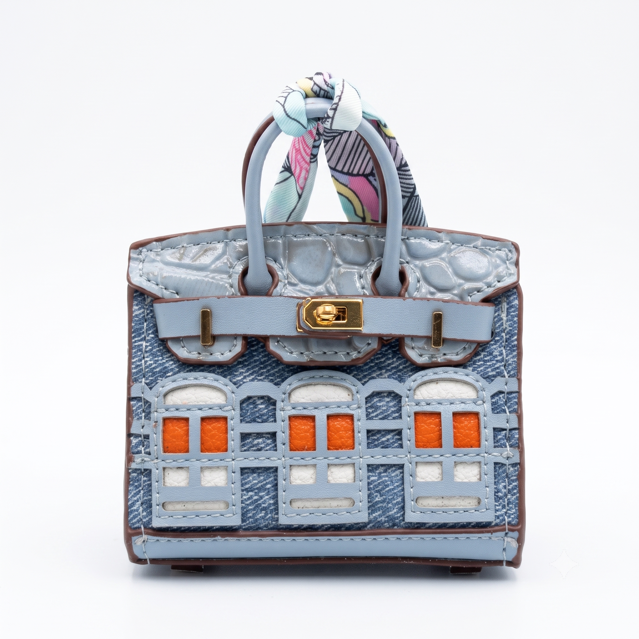 Slate Facade Bag Charm