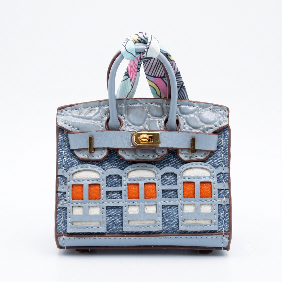 Slate Facade Bag Charm