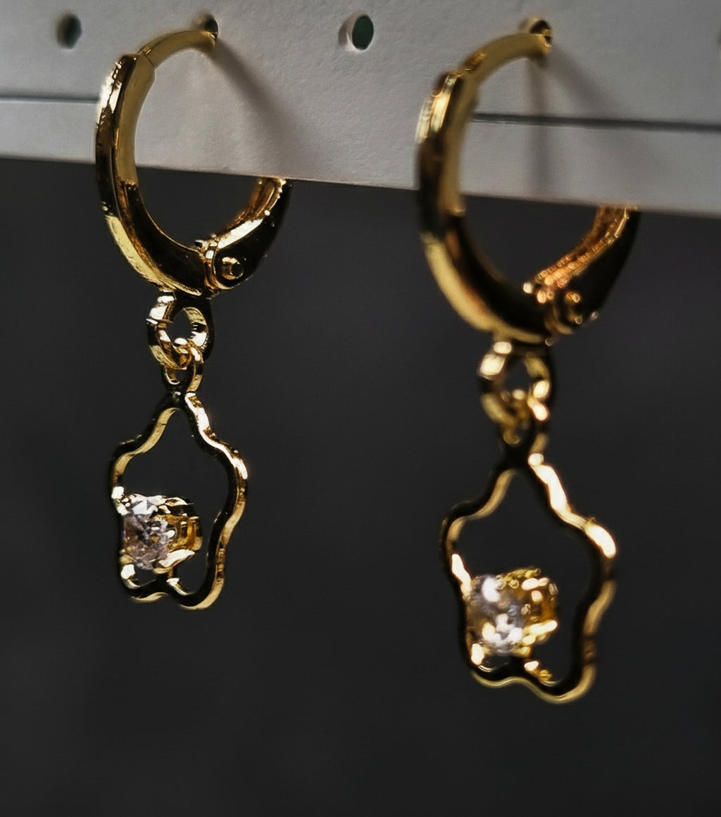 Sunlit Bloom Hoops earrings