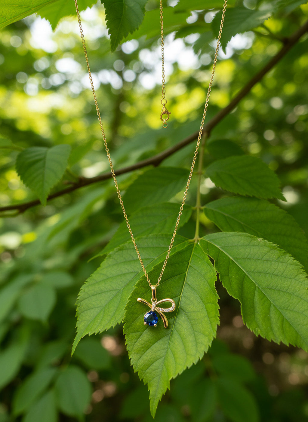 Twilight Ribbon Chain Necklace