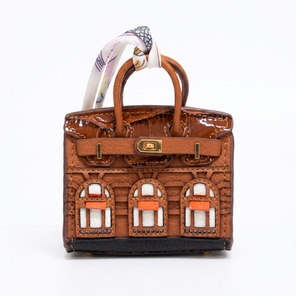 Blush Facade Bag Charm