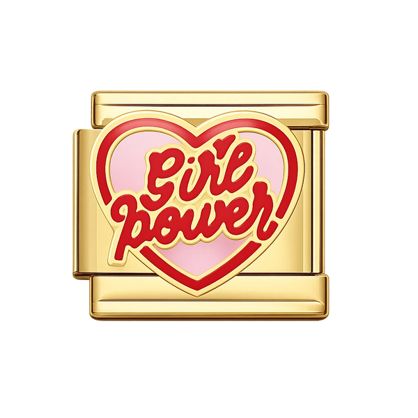 Girl Power Gold Charm