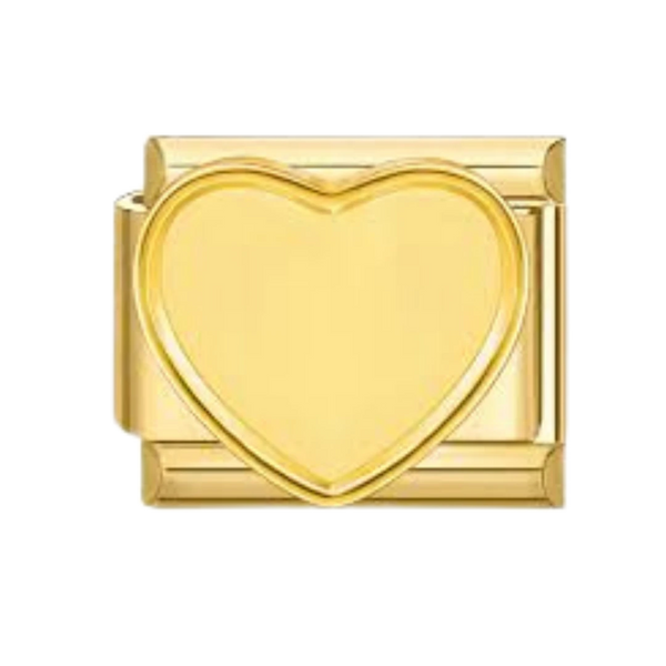 Gold Heart Gold Charm