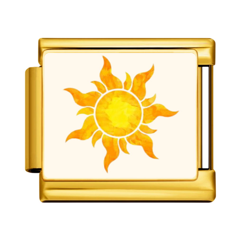 Golden Sunburst Charm - Gold