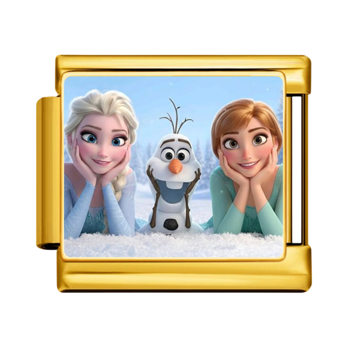 Frozen Friends Trio Charm - Gold