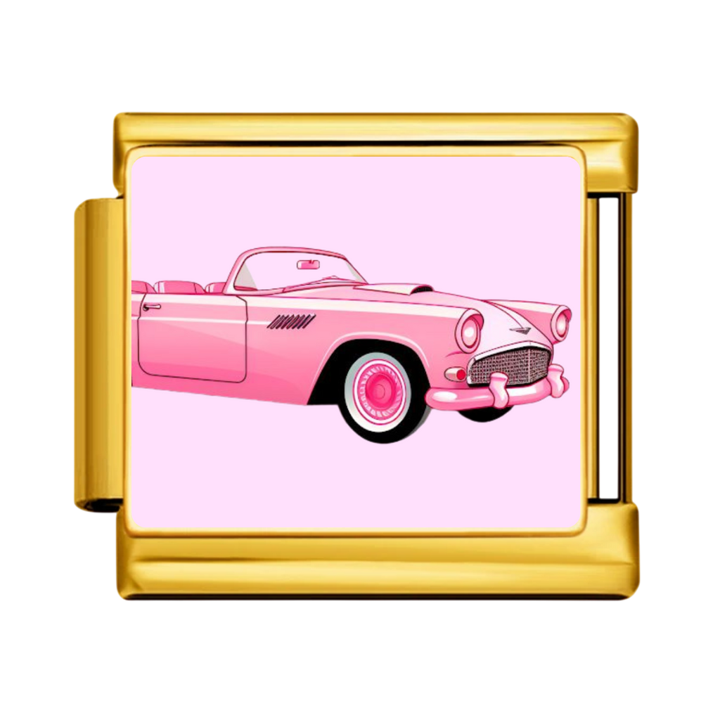 Candy Pink Convertible Charm - Gold