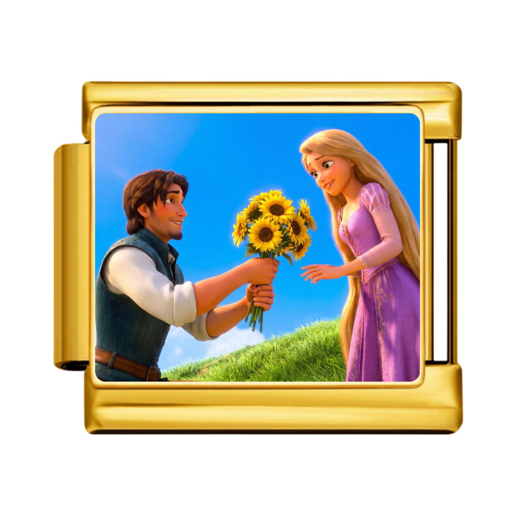 Sunrise Bouquet Moment Charm - Gold