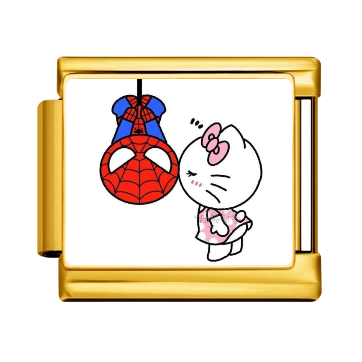 Spidey Hello Kitty Charm - Gold