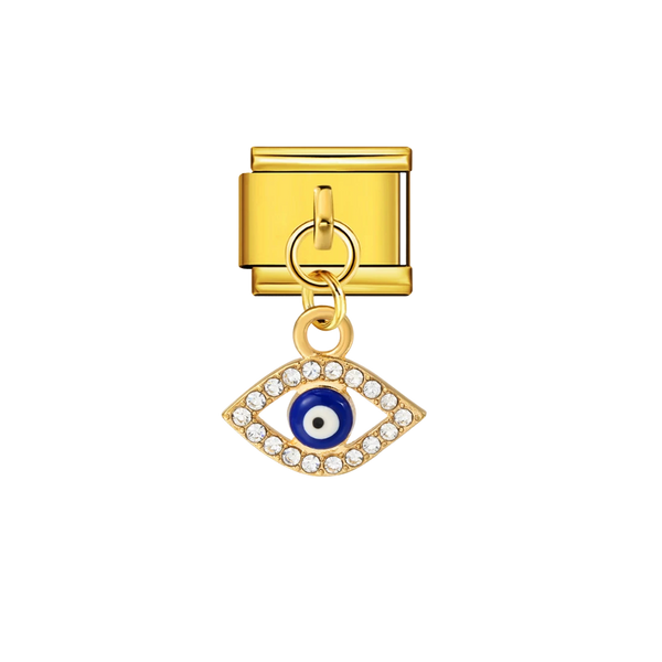 Gold Evil Eye Dangle Gold charm